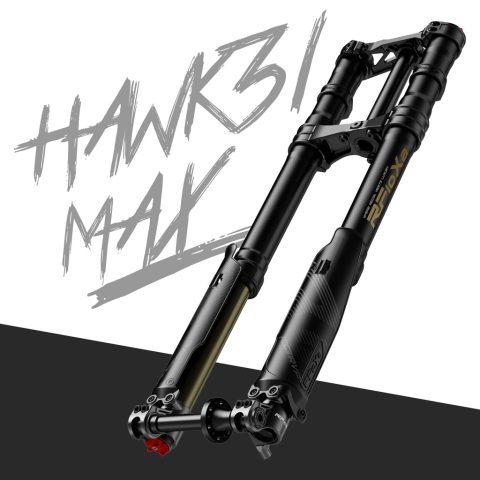 Fourche USD RFLOXA Hawk31 Max Black avec tés MAX Triple Clamp CNC