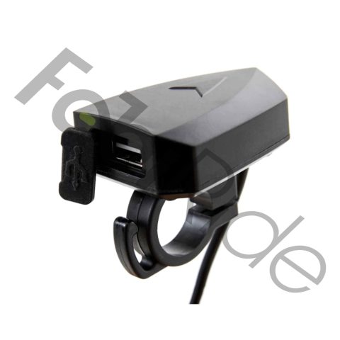12V-80V į USB telefono įkroviklis su USB lizdu, vaizdas iš priekio