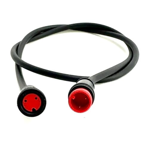 Câble rallonge Higo 2 broches noir pour vélo électrique avec indice IP65