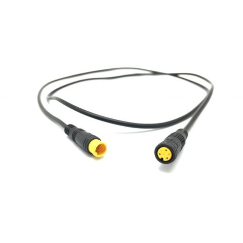 Câble rallonge Higo 3 broches IP65 avec gaine noire souple pour vélo électrique