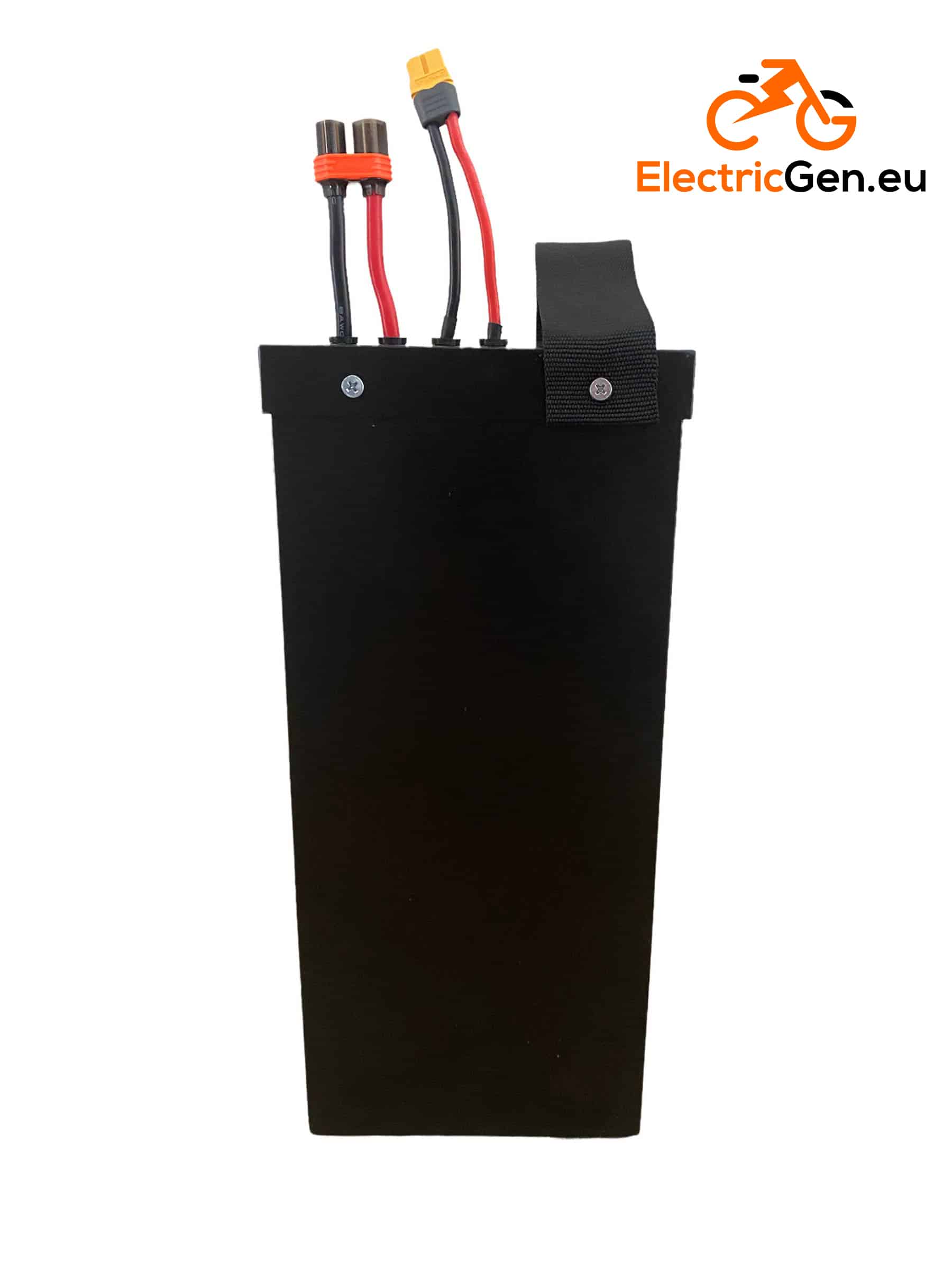 72V 66,5Ah SurRon akumuliatorius 15kW metaliniame korpuse, vaizdas iš šono